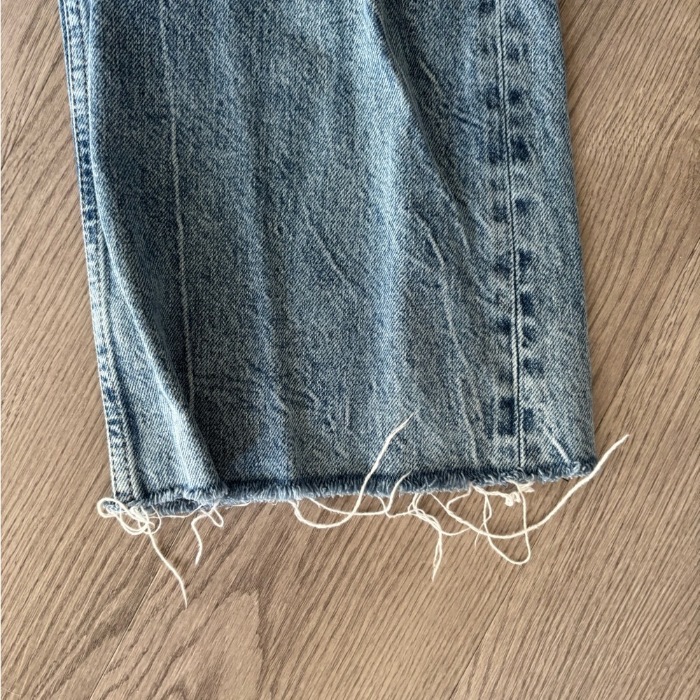 Zara High Waist. Light Blue Denim Jeans - Picture 4 of 7